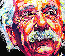 Albert Einstein-Ausschnitt