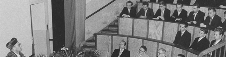 Einweihung des Zentralen Hörsaals am 12. September 1956