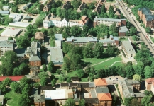 Alte Luftaufnahme vom Campus