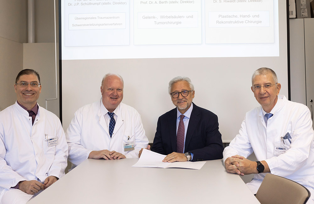 Prof. Dr. med. Armin Kraus, Prof. Dr. med. Christoph Lohmann, Prof. Dr. med. Hans-Jochen Heinze und Prof. Dr. med. Stefan Piatek