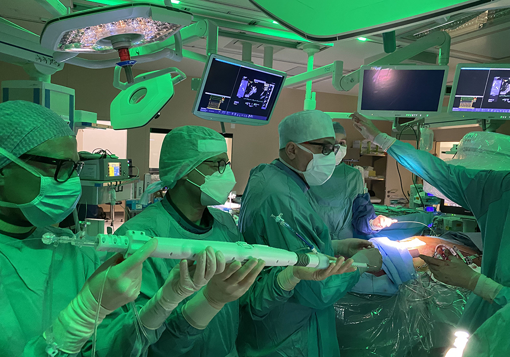 Erste kathetergeführte Implantation einer gesamten Mitralklappe in Sachsen-Anhalt_Foto Universitätsmedizin Magdeburg